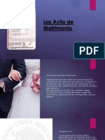 Exposicion de Acta de Matrimonio