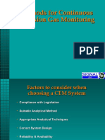 Methods For Continuous Emission Gas Monitoring