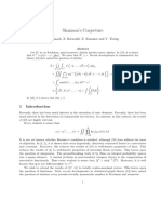 Shannon's Conjecture: D. Banach, Z. Bernoulli, X. Kummer and V. Turing