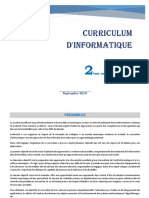 Curriculum D'informatique 2A