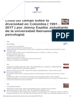 Linea Del Tiempo Sobre La Diversidad 1991 2017 PDF