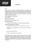 ACTIVIDAD No. 3 ESTRATEGIAS PEDAGÓGICAS PARA EL DESARROLLO DEL PENSAMIENTO