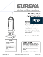 Vacuum Cleaner Owner S Guide 430 Series: Important