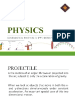 Physics: Kinematics: Motion in Two Direction