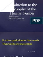 Module 1 1 Introduction To The Philosophy of The Human Person Edited PDF