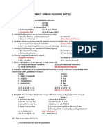 50 MCQ Urban Housing With Answer