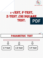 Stat 5 T Test F Test Z Test Chi Square Test PDF