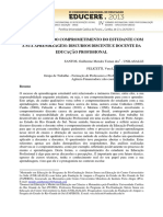 A Importância Do Comprometimento Do Estudante Com A Sua Aprendizagem: Discursos Discente E Docente Da Educação Profissional