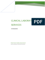 DHCC - Standards For Clinical Laboratory Services