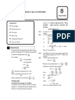 Comparing Quantities: Percentage Profit and Loss Discount Sales Tax Compound Interest Time & Work