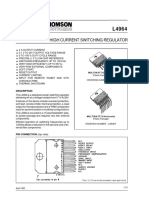 High Current Switching Regulator: Description