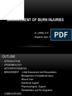 Management of Burn Injuries: Dr. Lawal G.D Registrar, Dept. of Surgery, NHA