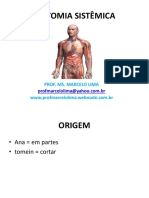 Aula de Introducao Anomia, Osteologia, Artrologia e Miologia Estacio 2