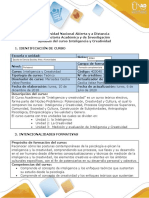 Syllabus Del Curso Inteligencia y Creatividad