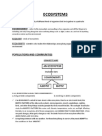 Science - Chapter 7 - Ecosystems