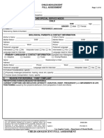 Child/Adolescent Full Assessment: I. Identifying Information and Special Service Needs Child