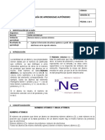 GUIA TEORIA Numero Másico y Numero Atómico