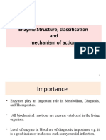 Enzyme Structure, Classification and Mechanism of Action