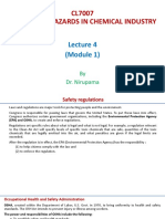 CL7007 Safety and Hazards in Chemical Industry: (Module 1)