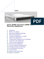 Cisco S380 and Cisco S680 Web Security Appliance: Uick Tart Uide