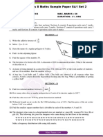 CBSE Class 8 Maths Sample Paper SA1 Set 2