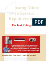 Samsung Micro Oven Repair Service in Secunderabad