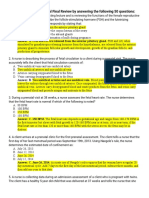 Please Prepare For Maternal Final Review by Answering The Following 50 Questions