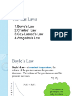 The Gas Laws: 1.boyle's Law 2.charles' Law 3.Gay-Lussac's Law 4.avogadro's Law