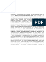 Acta Declaración Jurada Posesión (Liberación Tutela)