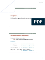 Chapitre 4 - L - Allocation Dynamique de La Memoire