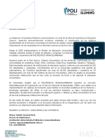 Carta de Presentacion Confecamaras