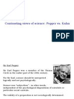 Contrasting Views of Science: Popper vs. Kuhn