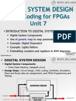 VHDL Coding For Fpgas Unit 7: Digital System Design