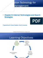 Chapter 6: Internet Technologies and Search Strategies: Prepared by Dr. Derek Sedlack, South University