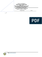 Department of Education: Earth and Life Science: Parallel Test