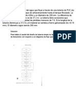 Calcule El Caudal Del Agua Que Fluye A Través de Una Tubería de PVC