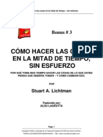 Bonus 3. Stuart Lichtman - Como Hacer Las Cosas en La Mitad Del Tiempo - Sin Esfuerzo