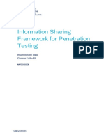 Information Sharing Framework For Penetration Testing: Ihsan Burak Tolga Gunnar Faith-Ell