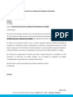 Carta Periodo de Prueba