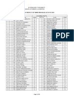 Entrance Result of Mbbs Program August 2013: Kathmandu University School of Medical Sciences