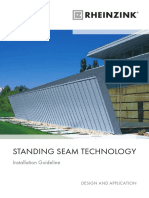 Rheinzink Standing Seam Technology