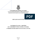 Universidade Federal Da Bahia: Faculdade de Filosofia E Ciências Humanas