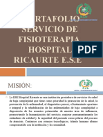 Portafolio Servicio de Fisioterapia