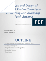 Analysis and Design of Different Feeding Techniques For Rectangular Microstrip Patch Antenna