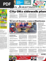 City Oks Sidewalk Plan: Travel Bans, Cancellations