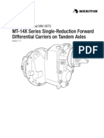 MT-14X Series Single-Reduction Forward Differential Carriers On Tandem Axles