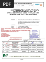 26071-203-V66A-MTFR-20013 - Rev002 - NDE Procedure (PAUT, RT, PT, MT, UT)