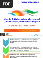 Chapter 2-Collaboration, Interpersonal Communication, and Business Etiquette