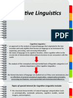 Cognitive Linguistics: Done By: Olesia Balash Olena Liashenko