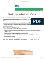 Diet For Individuals With Colitis